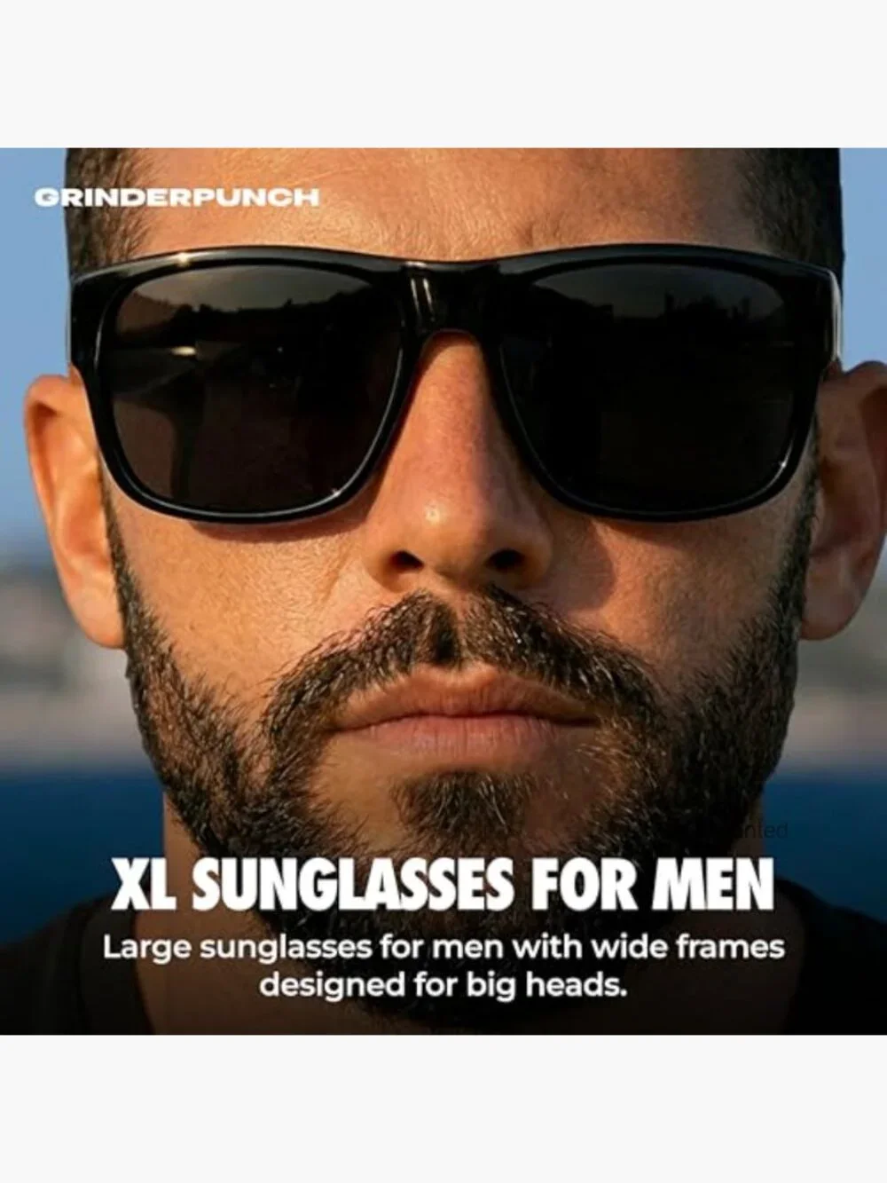 XL Polarized Sunglasses for Men Big Heads Wide Extra Large UV400 Fishing